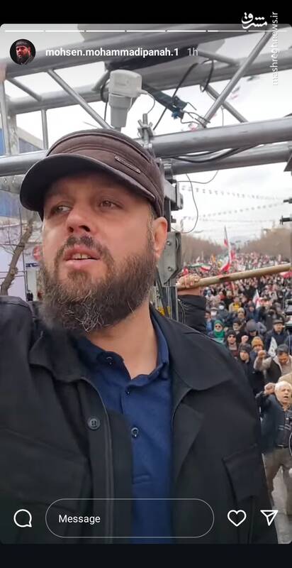 عکس/ حضور مداحان و سخنرانان در راهپیمایی ۲۲ بهمن