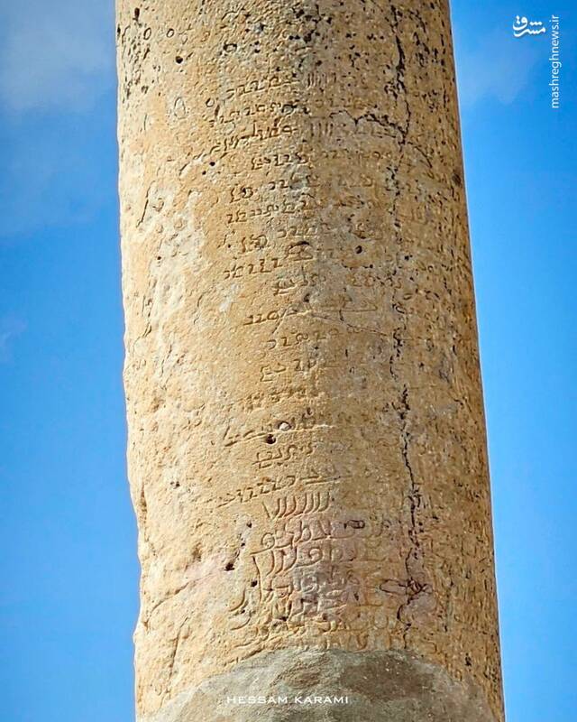 تصاویری دیده نشده از ستونهای یادبود شهر تاریخی بیشاپور