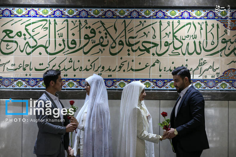 عکس/ ازدواج دانشجویی در دانشگاه افسری امام حسین