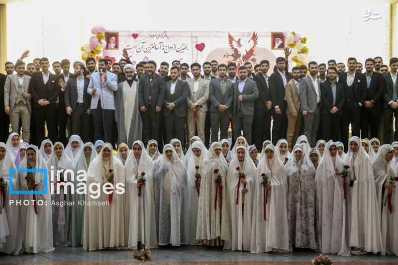 عکس/ ازدواج دانشجویی در دانشگاه افسری امام حسین