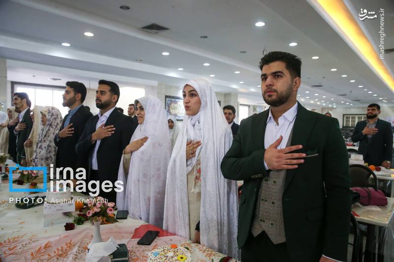 عکس/ ازدواج دانشجویی در دانشگاه افسری امام حسین