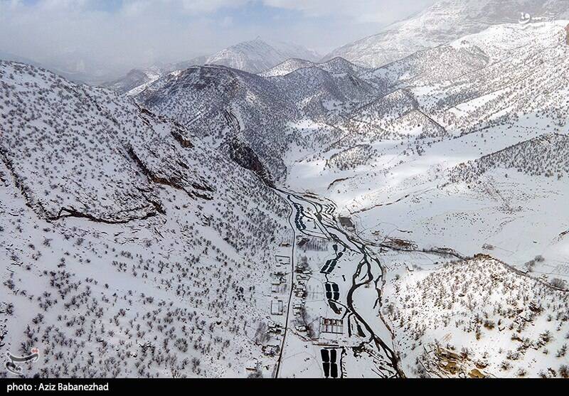 ۶۰ روستای الیگودرز در ‌برف محاصره شد