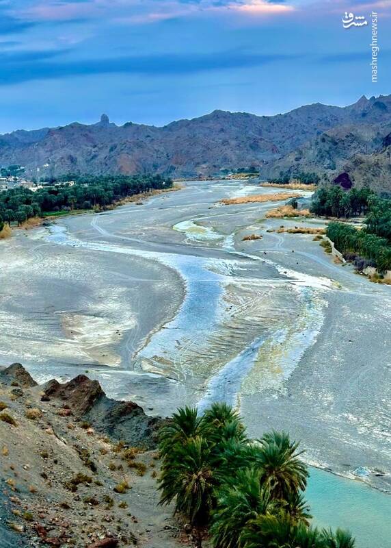 تصاویری چشمنواز از رودخانه سرباز در منطقه بلوچستان