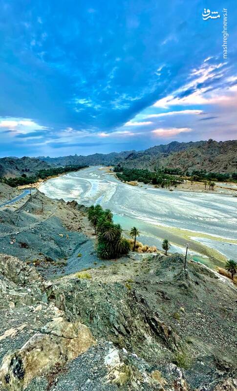 تصاویری چشمنواز از رودخانه سرباز در منطقه بلوچستان