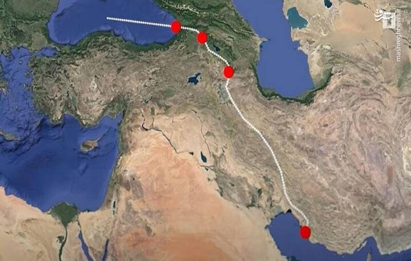 كريدور،ايران،منطقه،اروپا،خليج،تركيه،درياي،سياه،كشور،قفقاز،ار ...