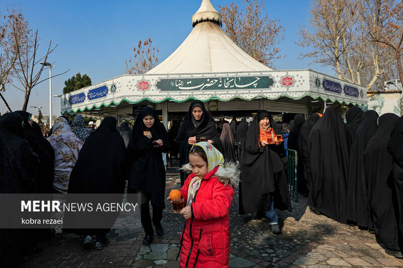 عکس/ حال و هوای حرم مطهر امام رضا(ع) در روز نیمه شعبان