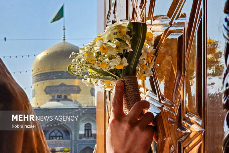 عکس/ حال و هوای حرم مطهر امام رضا(ع) در روز نیمه شعبان