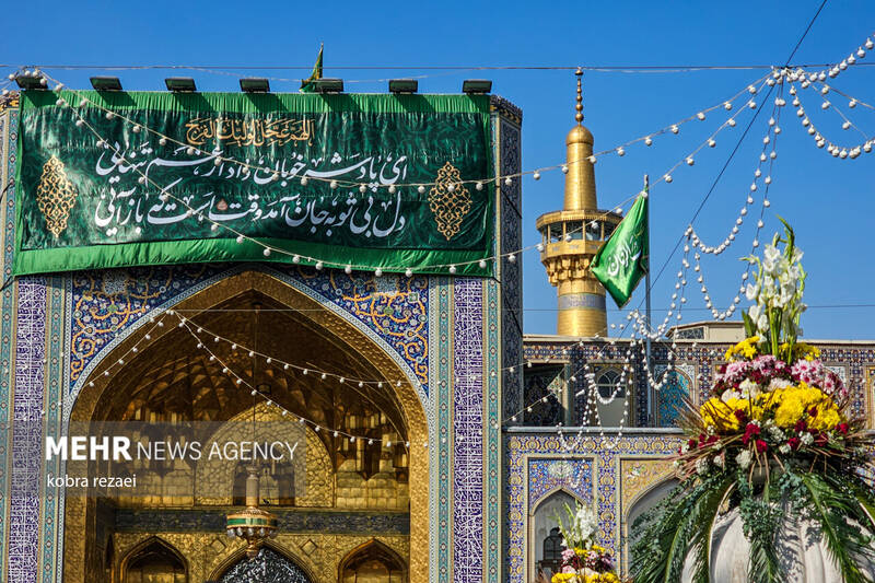 عکس/ حال و هوای حرم مطهر امام رضا(ع) در روز نیمه شعبان