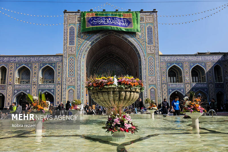 عکس/ حال و هوای حرم مطهر امام رضا(ع) در روز نیمه شعبان