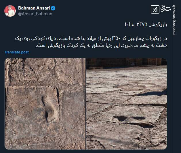 بازیگوشی ۳۲۷۵ ساله!+ عکس