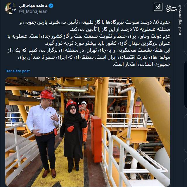 مهاجرانی : عزم دولت وفاق، برای حفظ و تقویت صنعت نفت و گاز کشور جدی است