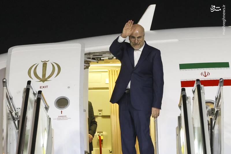 عکس/ عزیمت رئیس مجلس به جمهوری آذربایجان