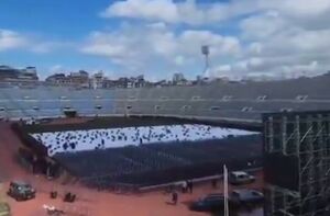 اولین تصاویر از آماده سازی استادیوم ملی لبنان