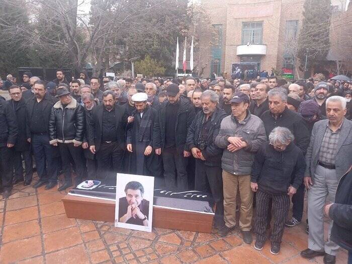 پیکر «منوچهر والیزاده» تشییع شد/ دوبله یتیم شده است