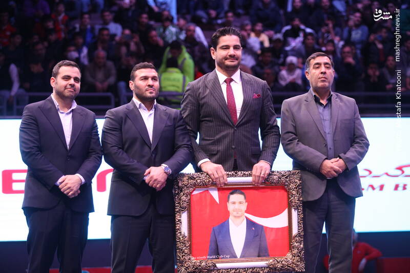عکس/ تجلیل از قهرمان ترکیهای المپیک در تهران