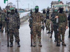 استقرار مجاهدان قسام در محل تحویل اسرای اسرائیلی در رفح