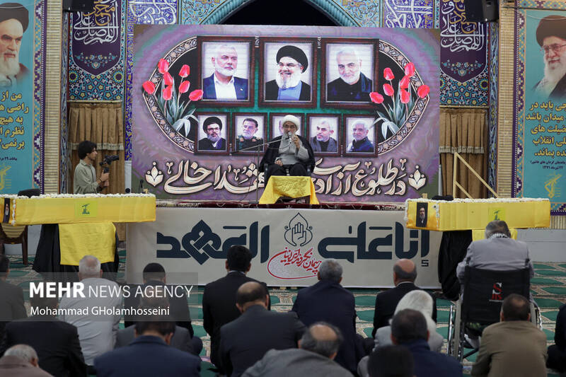 استان بوشهر، مراسم بزرگداشت شهید «سید حسن نصرالله» در بوشهر