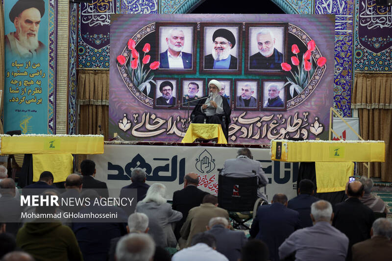 استان بوشهر، مراسم بزرگداشت شهید «سید حسن نصرالله» در بوشهر