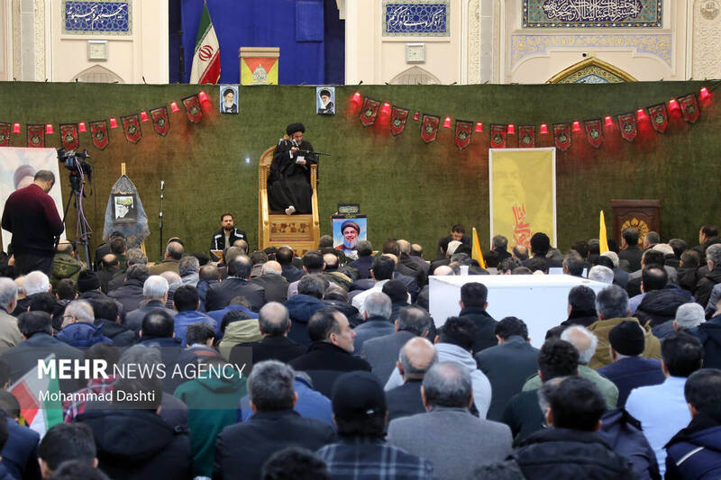 مراسم یادبود شهدای جبهه مقاومت در اردبیل