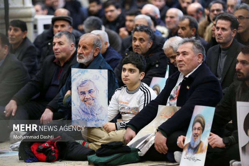 مراسم یادبود شهدای جبهه مقاومت در اردبیل