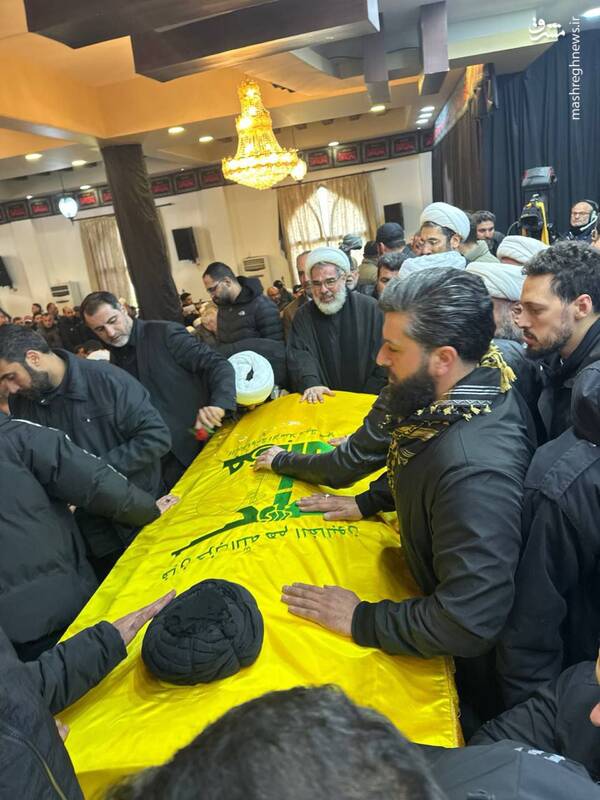 عکس/ مراسم تشییع شهید صفیالدین در جنوب لبنان