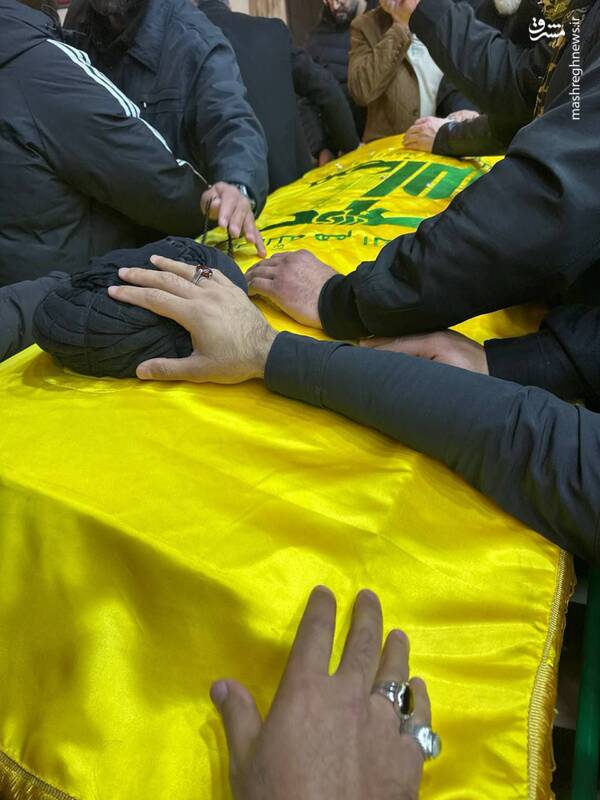 عکس/ مراسم تشییع شهید صفیالدین در جنوب لبنان