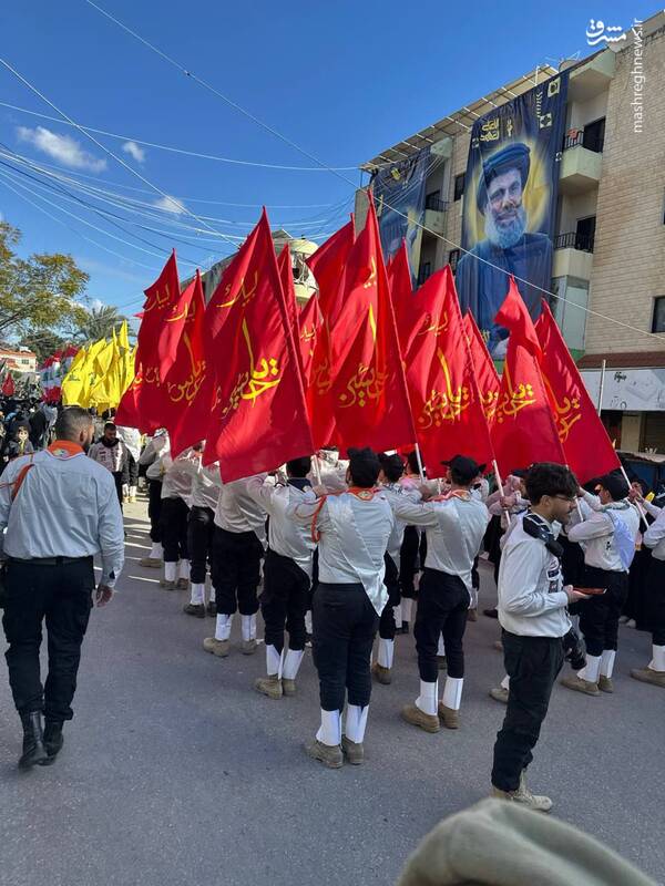 عکس/ مراسم تشییع شهید صفیالدین در جنوب لبنان