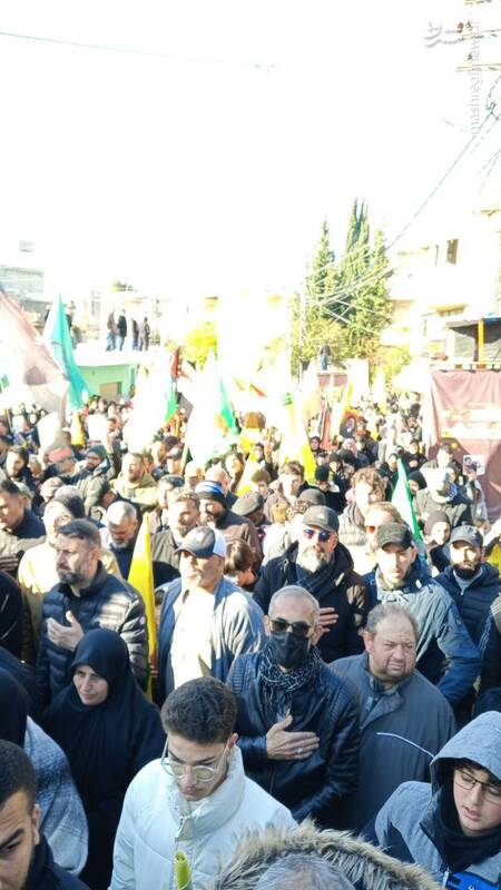 عکس/ مراسم تشییع شهید صفیالدین در جنوب لبنان