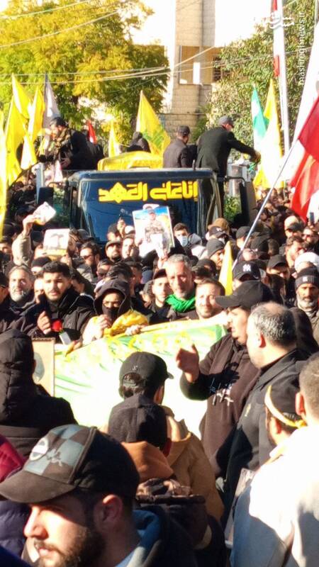 عکس/ مراسم تشییع شهید صفیالدین در جنوب لبنان