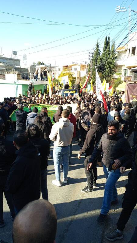 عکس/ مراسم تشییع شهید صفیالدین در جنوب لبنان