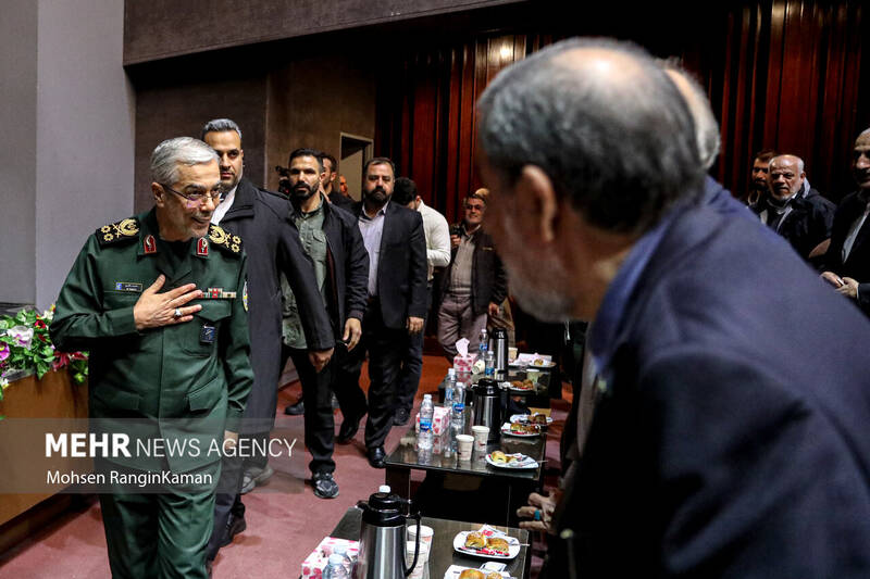 سردار سرلشکر پاسدار محمد باقری رئیس ستاد کل نیروهای مسلح در مراسم «رفیق انقلاب»