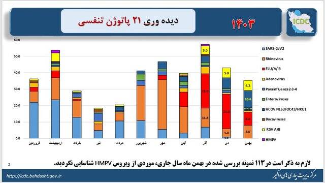 «ویروسهای خانواده کرونا» پیشتاز در کشور