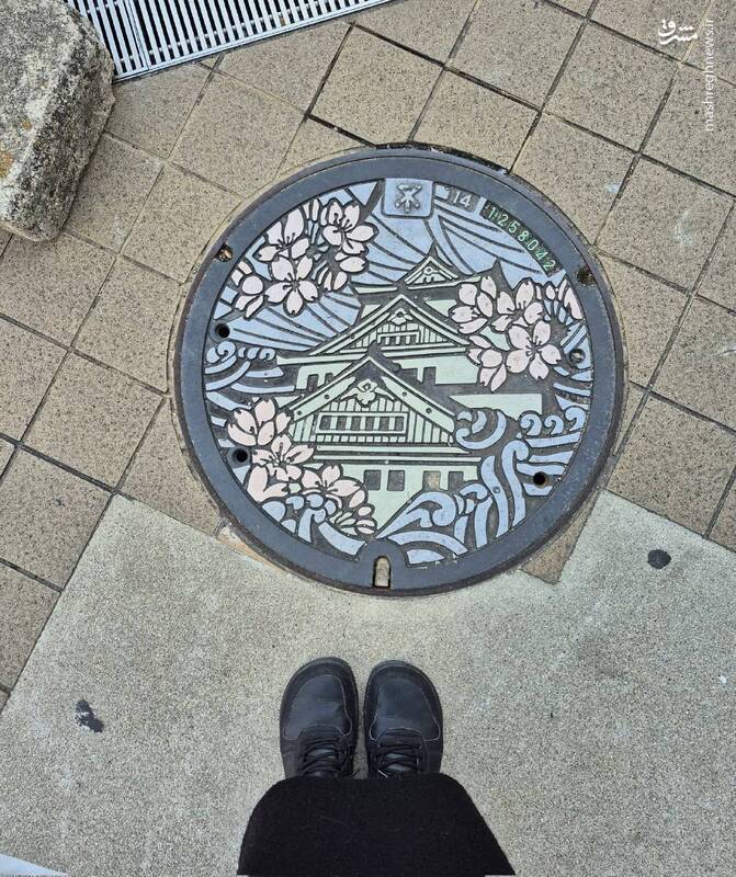 خلاقیتهای شهری حتی روی درپوش فاضلاب در ژاپن