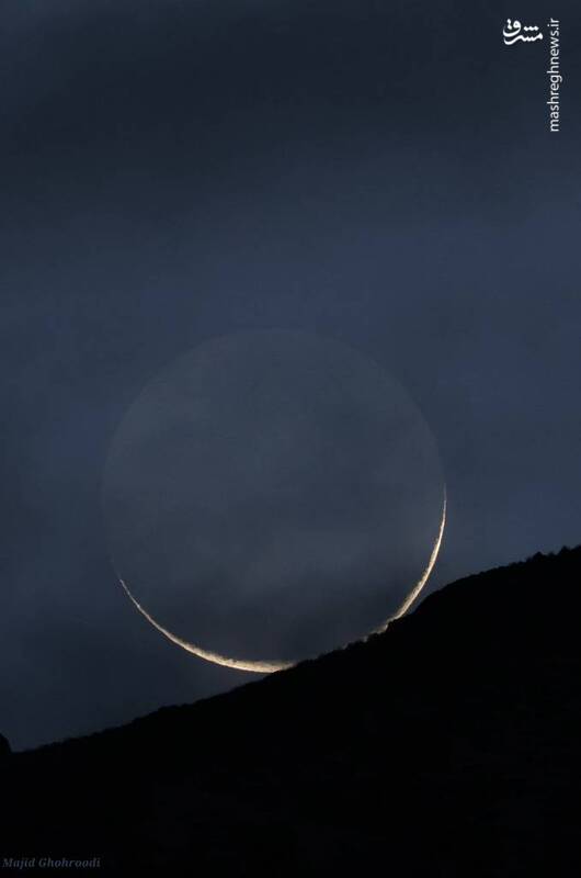 تصویری تماشایی از ماه نو رمضان
