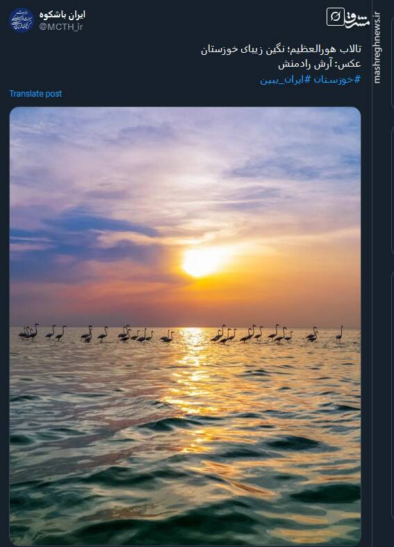 تصویری از تالاب هورالعظیم؛ نگین زیبای خوزستان