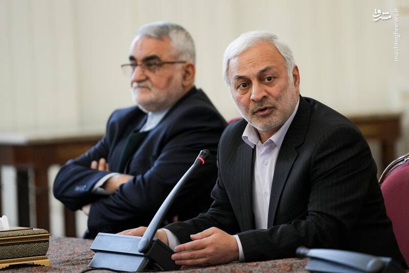 عکس/ جلسه مشترک اعضای کمیسیون امنیت ملی با عراقچی