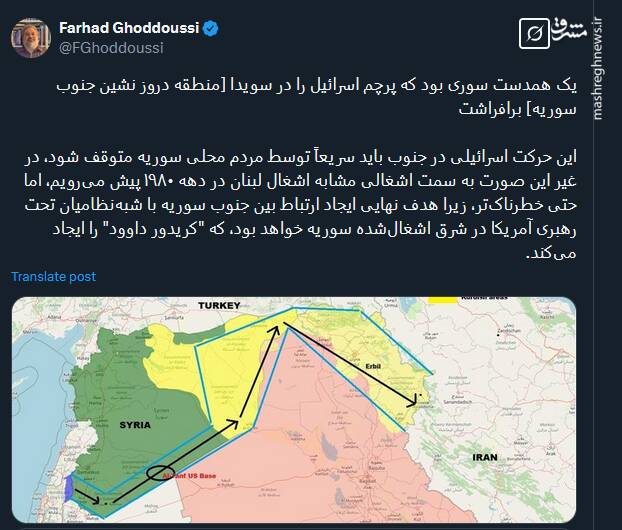 زنگ هشدار ایجاد کریدور داوود