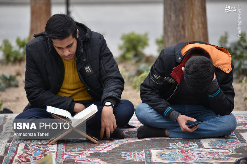 عکس/ مراسم جزخوانی قرآن کریم در گذر فرهنگی چهارباغ اصفهان