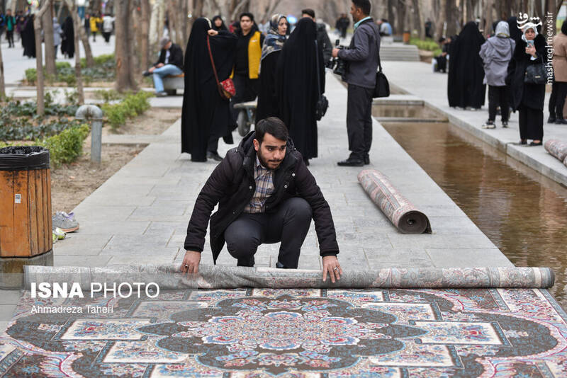 عکس/ مراسم جزخوانی قرآن کریم در گذر فرهنگی چهارباغ اصفهان