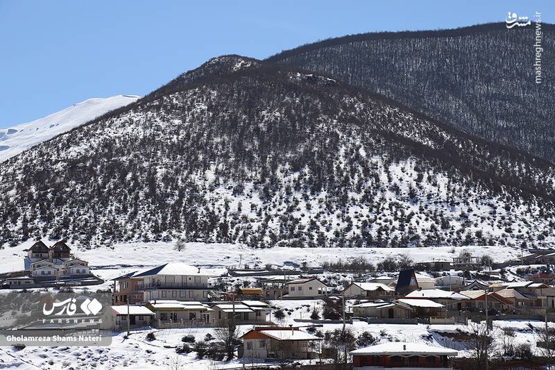 عکس/ مناظر برفی کجور مازندران