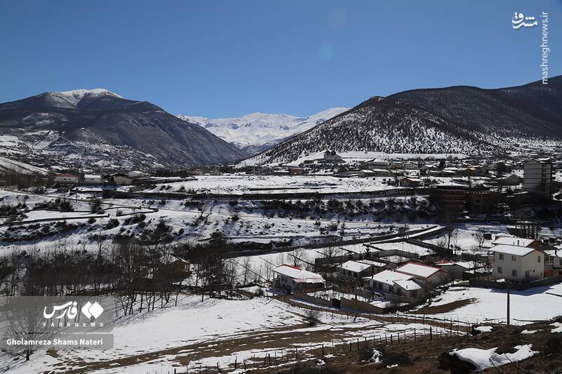 عکس/ مناظر برفی کجور مازندران
