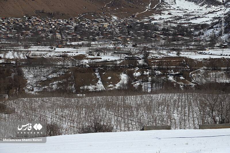 عکس/ مناظر برفی کجور مازندران