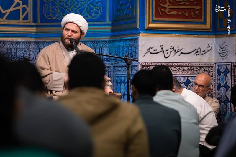 عکس/ نهمین شب از ماه مبارک در هیئت مکتبالزهرا(س)