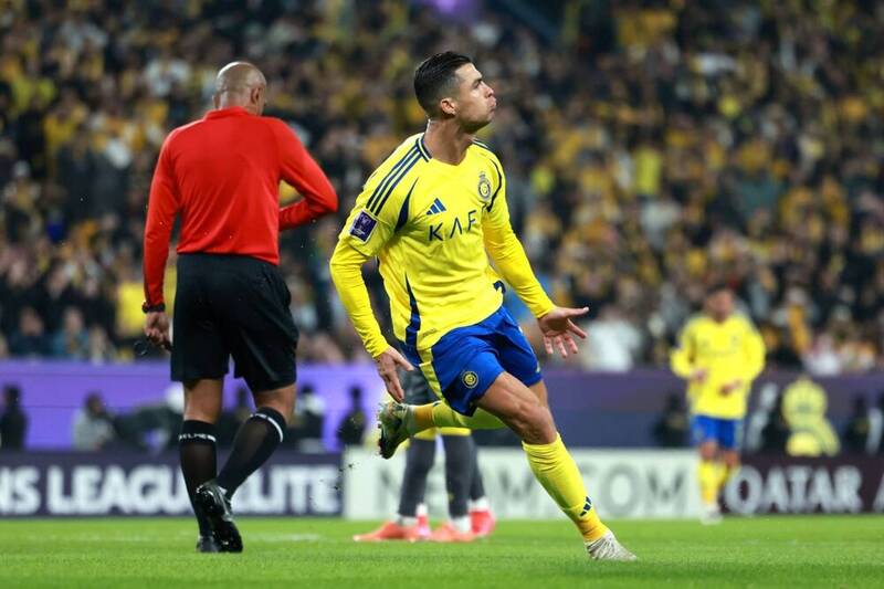 گل دوم النصر به استقلال توسط رونالدو