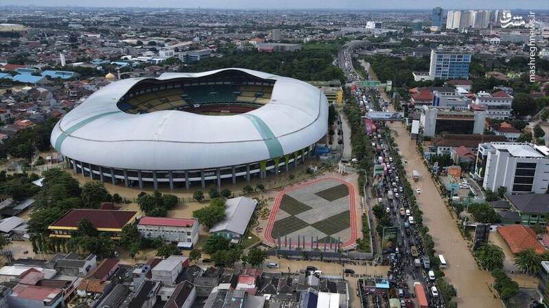 عکس/ جاکارتا زیر آب رفت!