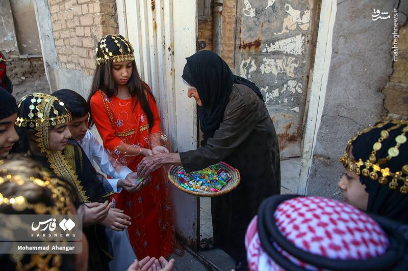 عکس / جشن گرگیعان در محله عامری اهواز 13