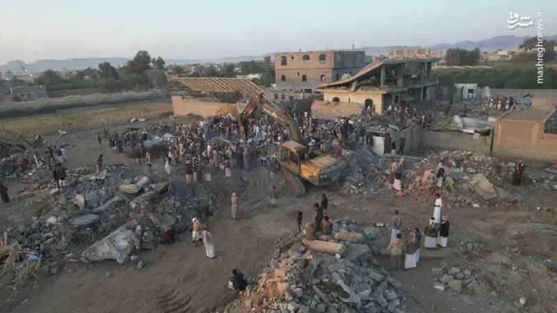 عکس/ شهادت ۲۸ عضو یک خانواده در استان صعده