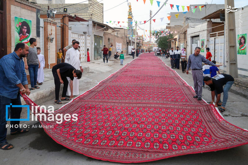 عکس / سفره افطاری 300 متری 7