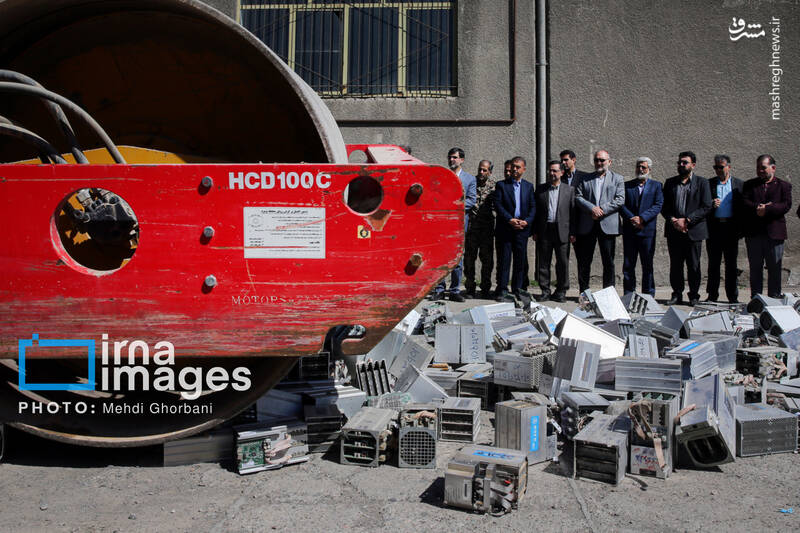 عکس/ امحای ۳۰۰۰ دستگاه ماینر