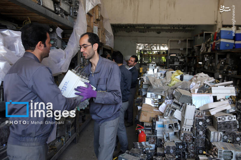 عکس/ امحای ۳۰۰۰ دستگاه ماینر